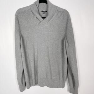 Theory Mens 2XL Gray Reece MS Cashwool Sweater Shawl Collar Merino Wool XXLarge